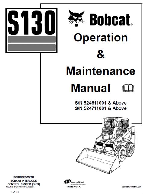 2013 bobcat s130 skid steer|bobcat s130 manual.